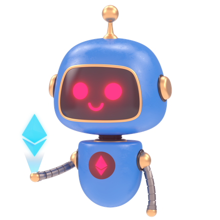 Robô fofo  3D Illustration