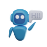 bot help 3d logo