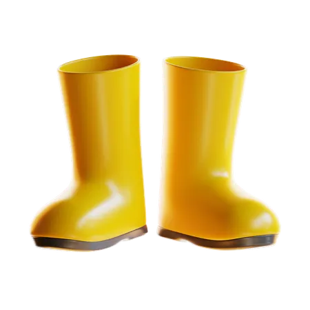 Bota de bombeiro  3D Icon