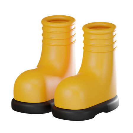 Bota de borracha  3D Icon