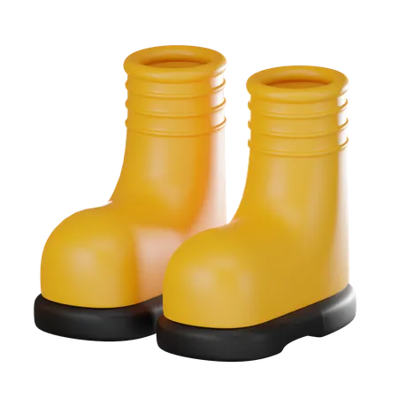 Bota de borracha  3D Icon