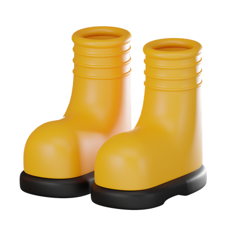 Bota de borracha  3D Icon