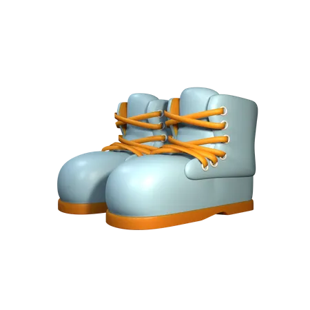 Bota de caminhada  3D Icon