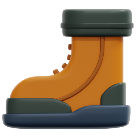 Bota de camping  3D Icon