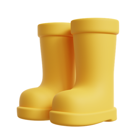 Bota de chuva  3D Icon