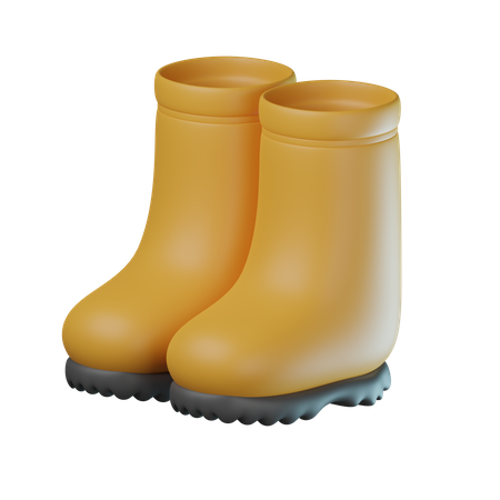 Bota de chuva  3D Icon