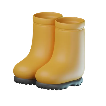 Bota de chuva  3D Icon