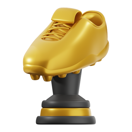 Bota dourada  3D Icon