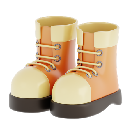 Bota larga  3D Icon