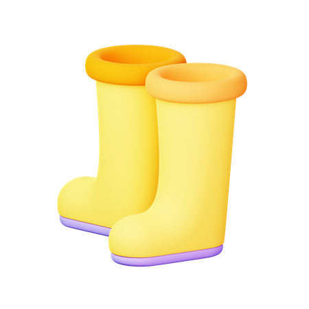 Bota larga  3D Icon