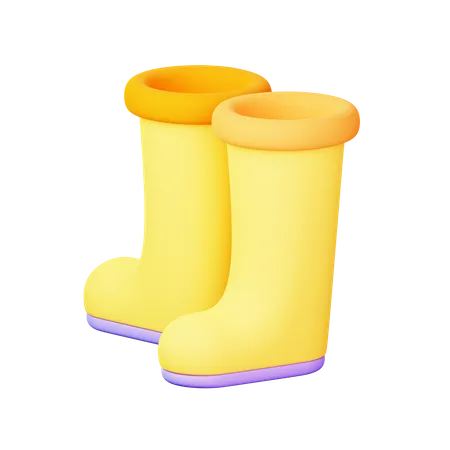 Bota larga  3D Icon