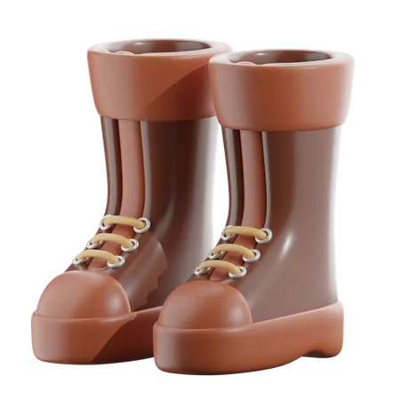 Bota larga  3D Icon