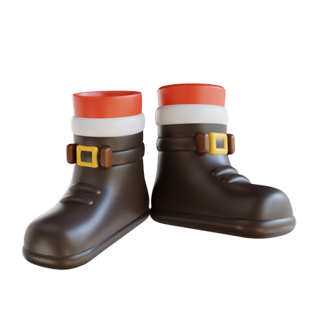 Bota de santa  3D Illustration