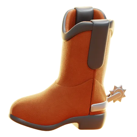 Bota de vaquero  3D Icon