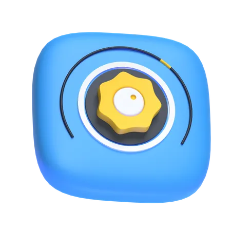 Botão  3D Icon