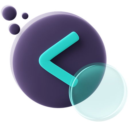 Botão anterior  3D Icon