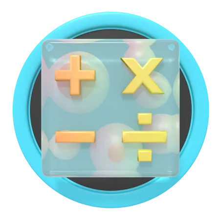 Botão Calculadora  3D Icon