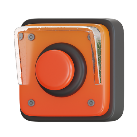 Botão de alarme  3D Icon