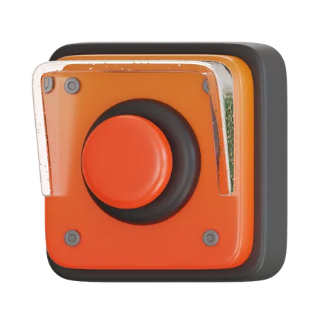 Botão de alarme  3D Icon