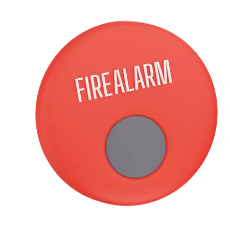 Botão de alarme de incêndio  3D Icon