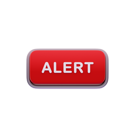 Botão de alerta  3D Icon