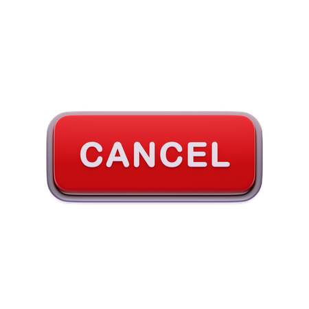 Botão cancelar  3D Icon