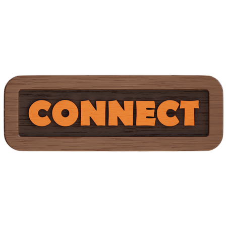Botão de conexão  3D Icon