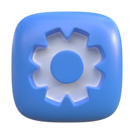 Botão de configuração  3D Icon
