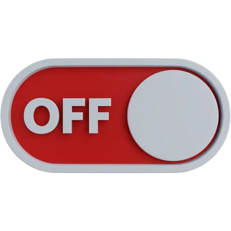 Botão de desligar  3D Icon