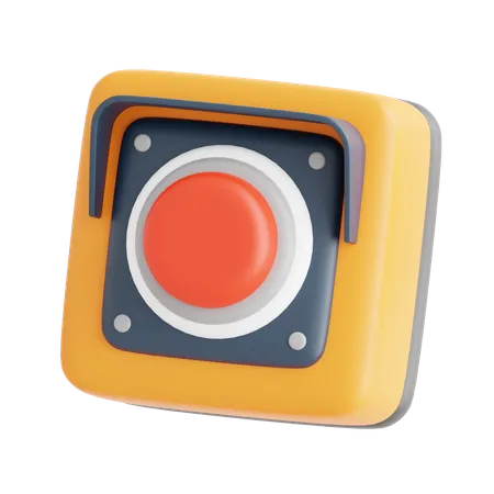 Botão de emergência  3D Icon