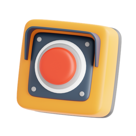 Botão de emergência  3D Icon
