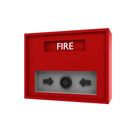 Botão de incêndio de emergência  3D Icon