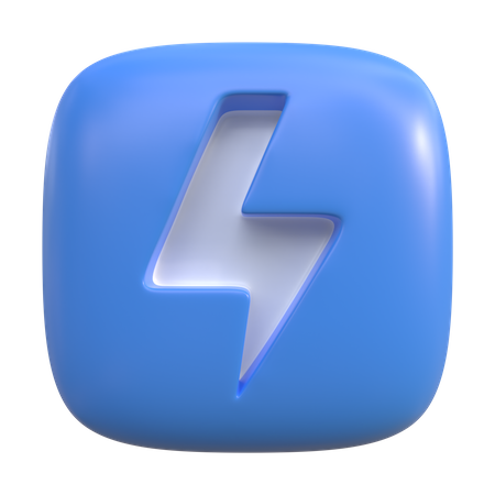 Botão de flash  3D Icon