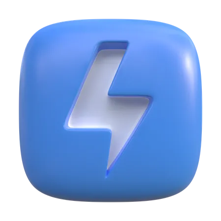 Botão de flash  3D Icon
