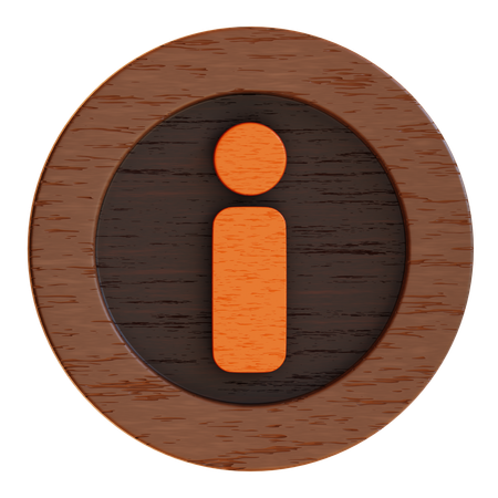 Botão de informações  3D Icon