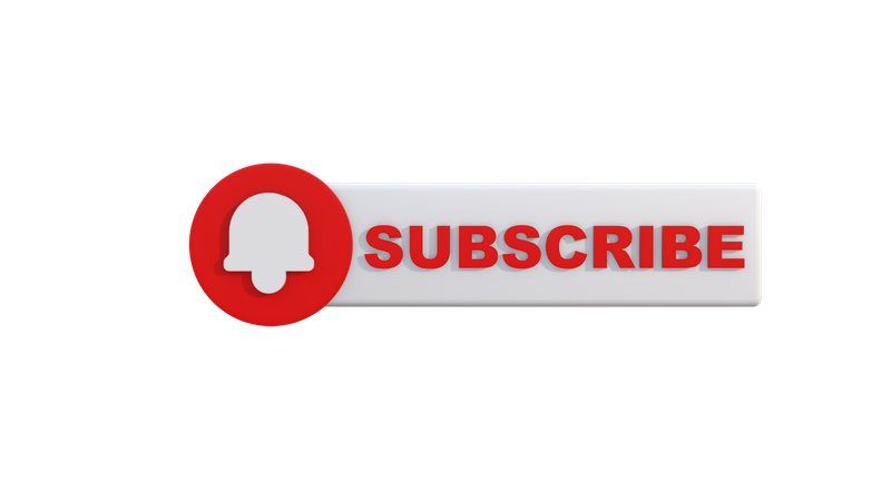Botão de inscrição  3D Icon