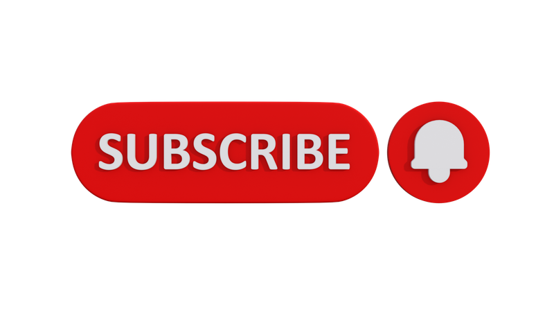 Botão de inscrição  3D Icon