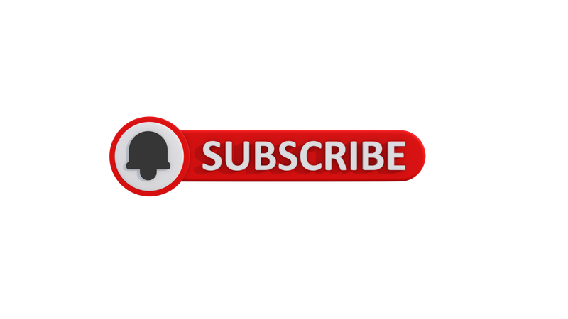 Botão de inscrição  3D Icon