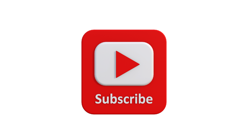 Botão de inscrição  3D Icon