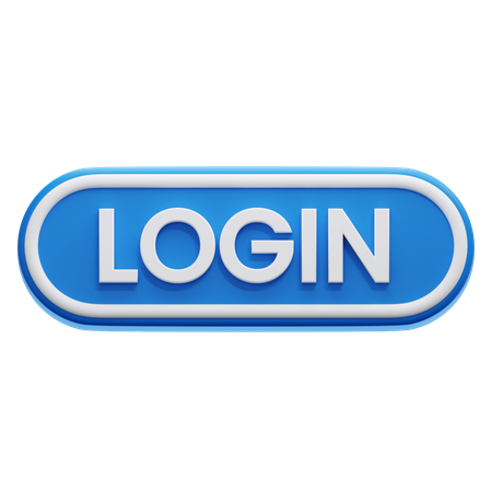 Botão de login  3D Icon