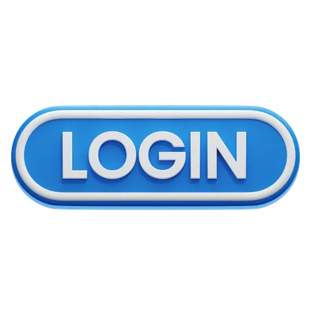 Botão de login  3D Icon