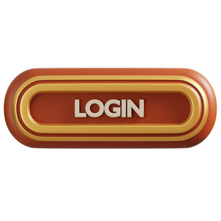 Botão de login  3D Icon