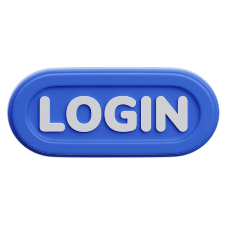 Botão de login  3D Icon