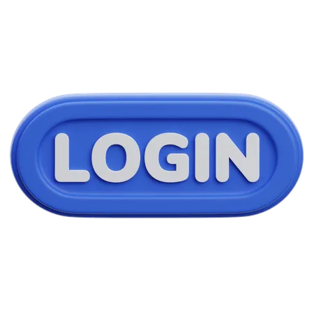 Botão de login  3D Icon