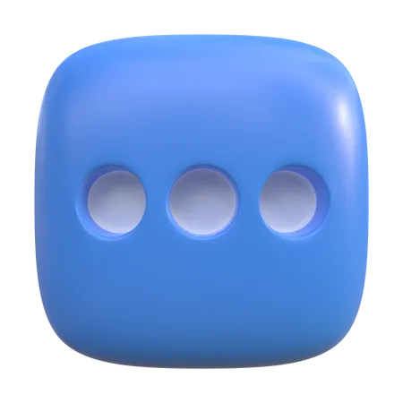 Botão de menu  3D Icon