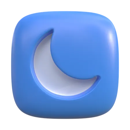 Botão modo noturno  3D Icon