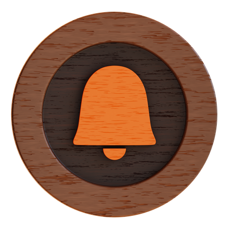 Botão de notificação  3D Icon
