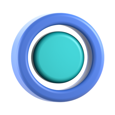 Botao de radio  3D Icon
