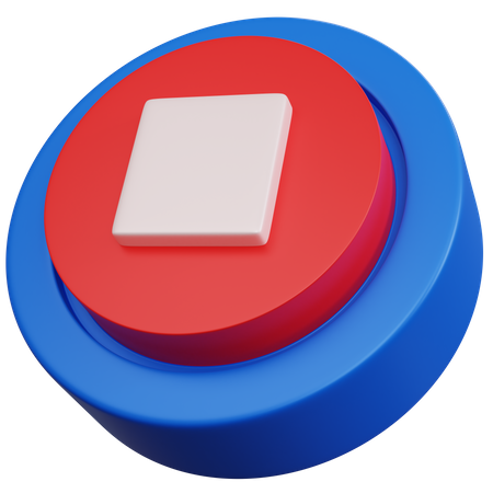 Botão de parada  3D Icon