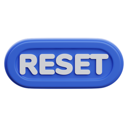 Botão de reset  3D Icon